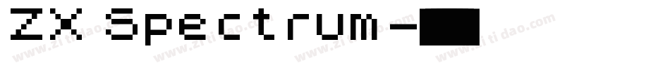 ZX Spectrum字体转换